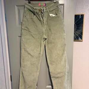 Empyre Size 0 Green Corduroy Pants